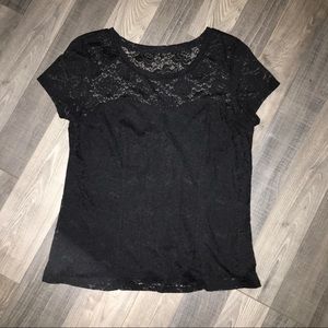 Elle Black Blouse EUC